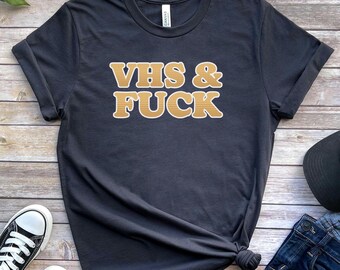 Funny VHS Cassette Graphic Tee, 80s Nostalgia Shirt