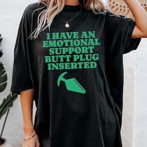 B*tt Plug Tee Raunchy TShirt, Shirt Roulette gift Adult Humor Tee Funny Gag Gift inappropriate shirts for Girls Trip T-Shirt Exchange unisex