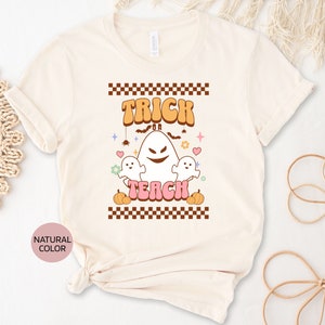 Halloween Teacher Shirts, Spooky Teacher Shirt, Teacher Shirts, Teacher Halloween Shirt for Classroom, Retro Kindergarten Teacher Tee