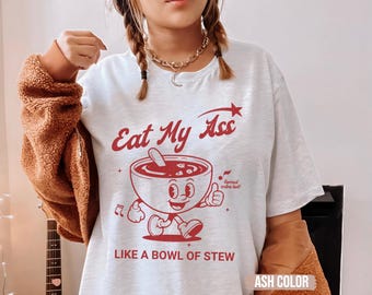 Ranzig T-shirt met slogan, ongepast cadeau