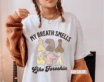 Raunchy Foreskin Unisex Tshirt and Womens Tank Top - Embarrassing Offensive Gift