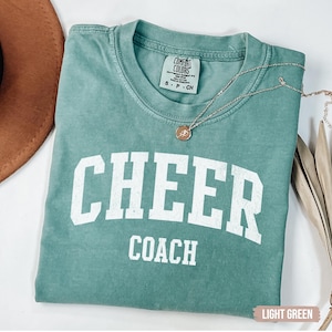 Cheer Coach Shirt for Women, Cheer Coach Gift, Cheer Shirt with coquette bow, Cheer Coach Tshirt, Cheer Coach T Shirt, Gift for Cheer Coach
