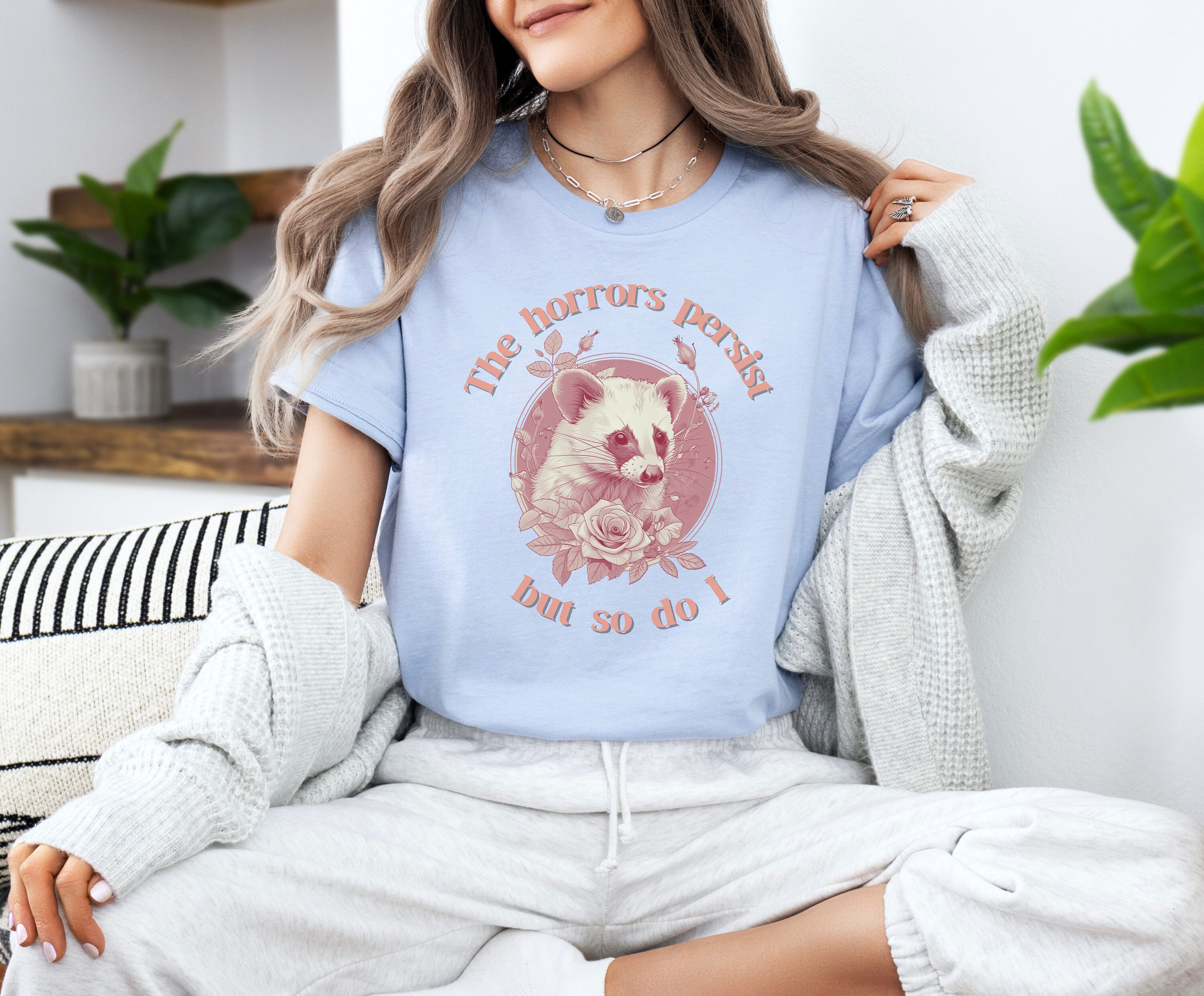 The Horrors Persist But So Do I Shirt Funny Possum Tshirt Possum Lover the-horrors-persist-but-so-do-i-shirt-funny-possum-tshirt-possum-lover