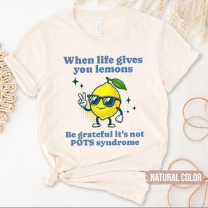 T-shirt de sensibilisation au syndrome de POTS, couleurs de confort, t-shirt orthostatique postural, tachycardie, t-shirt invisible de soutien à la maladie, cadeau guerrier Spoonie