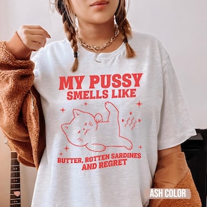 Raunchy Shirt, unangemessene Shirts für Frauen, verdrehte Tshirt, peinliche beleidigende TShirts, Gen Z Meme lustiger Gag Geschenk weißer Elefant