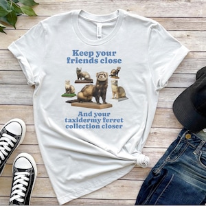 Funny Ferret Shirt, Unhinged TShirt, Funny Meme Tee, Ironic T-Shirt, Oddly Specific, shirt, weirdcore clothing, stupid t shirt, weird gift