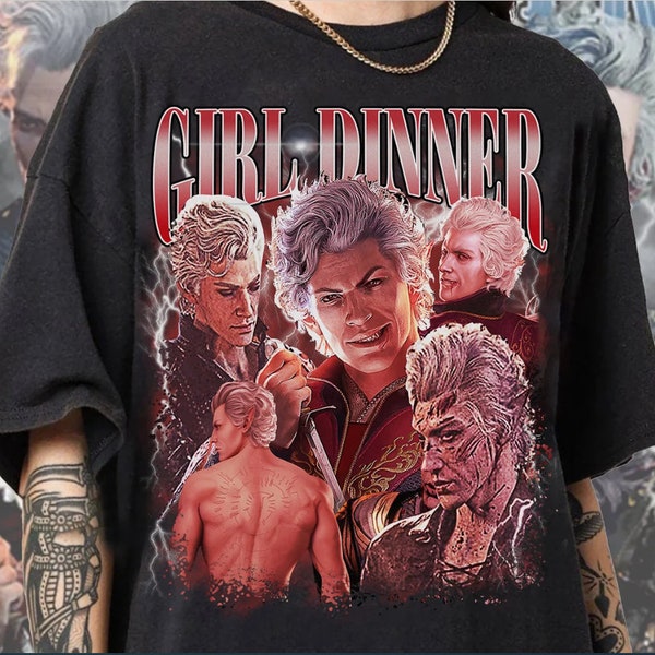 Vintage Astarion Girl Dinner Shirt, camisa starion Rogue Comfort Colors, camisa Astarion Bulders, camisa As.tarion High Elf hombres mujeres