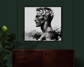 Watercolor Painting Wall Art for Gay Men LGBTQ+ Instant Digital Download and Print