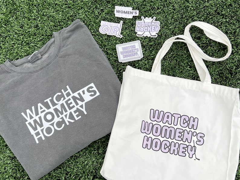 Play Like a Girl - Women's Hockey Vinyl Sticker image 3
