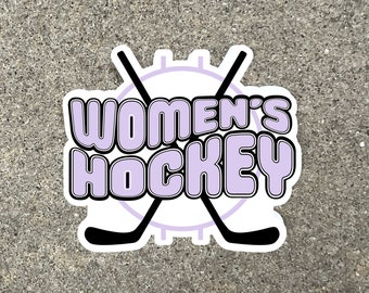 Women's Hockey Vinyl Sticker