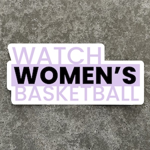 Watch Women&#39;s Basketball Vinyl Sticker
