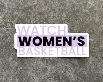 Watch Women's Basketball Vinyl Sticker
