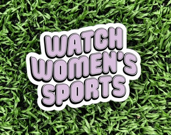 Watch Women's Sports Vinyl Sticker