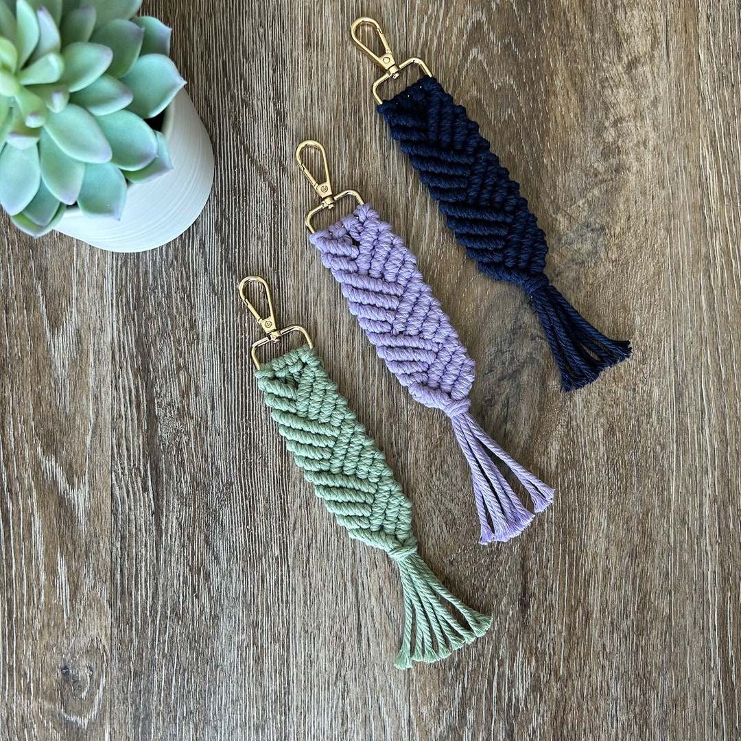 Macrame Keychains Basic Pattern - Etsy