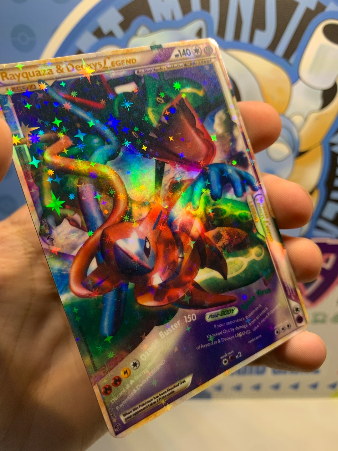 Rayquaza & Deoxys Pokemon Legend Star Holo Card Etsy