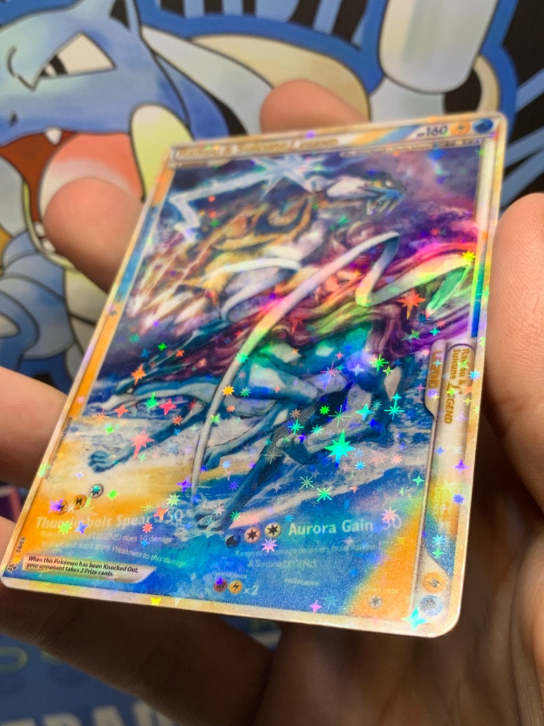 Raikou & Suicune Pokemon Legend Star Holo Card Etsy