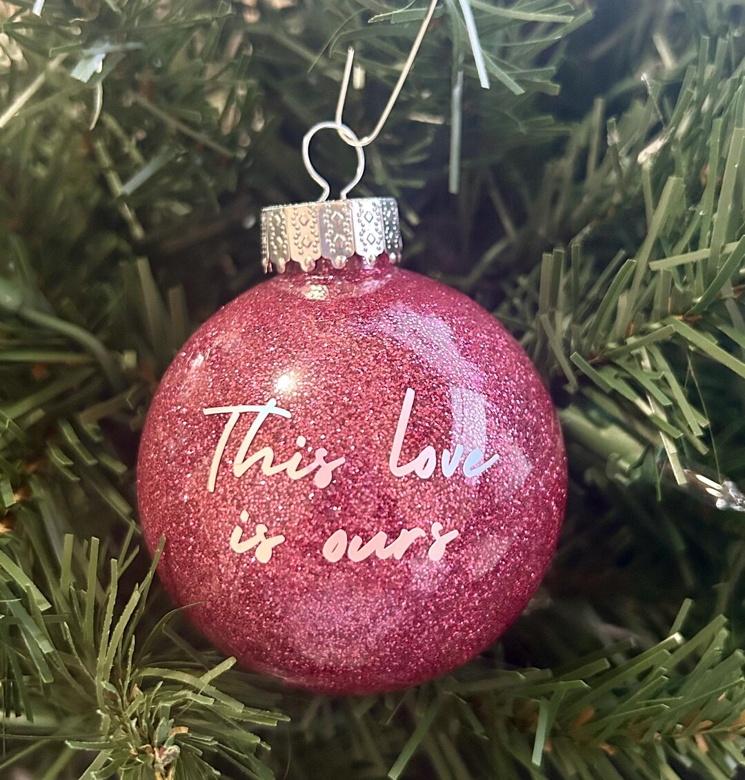 Ours Lyric Script Ornament - Etsy