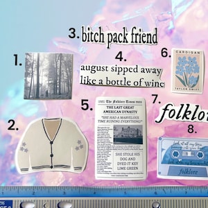 Eighth Album Inspired Stickers