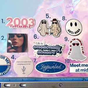 Tenth Album Inspired Stickers