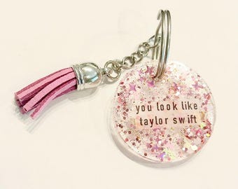 Clara Bow Circle Keychain