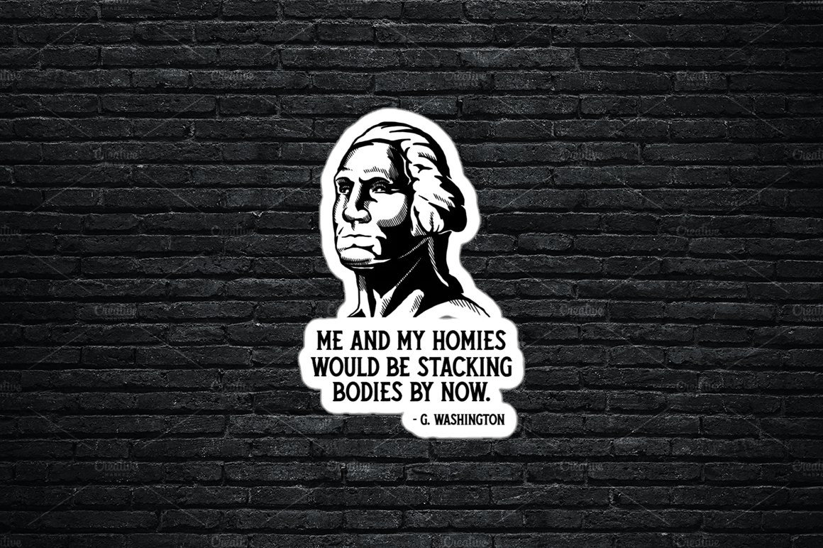 Washington Stacking Bodies Sticker Etsy