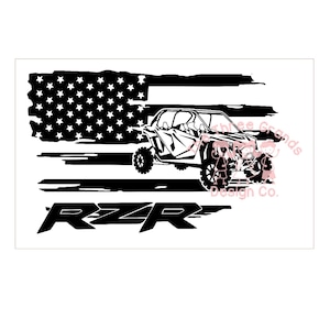RZR PRO xp4 distressed flag | side by side | sXs | SVG cutting file for silhouette cricut, etc. | png for sublimation | utv | Polaris