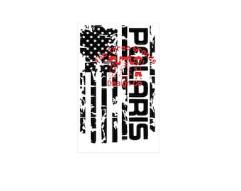 SVG cut file for vinyl cutting machines silhouette cricut - png for sublimation - Polaris distressed flag - SXS - side by side - UTV