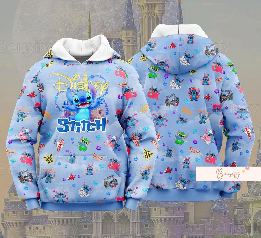 Stitch Hoodie, Disney Stitch Hoodie, Stitch Hoodie Women, Stitch Lover
