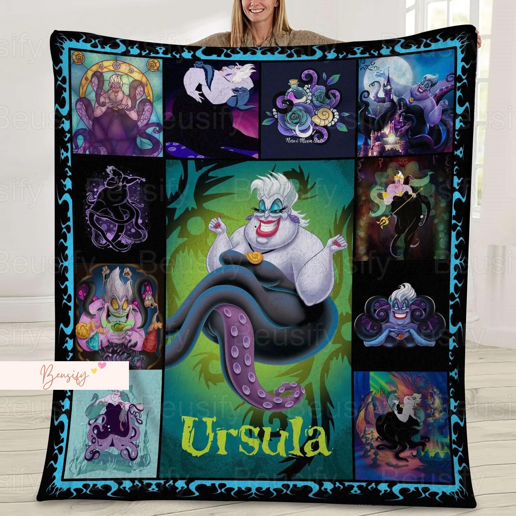 Ursula Blanket, Ursula Fleece Blanket, Movie Blanket, the Little