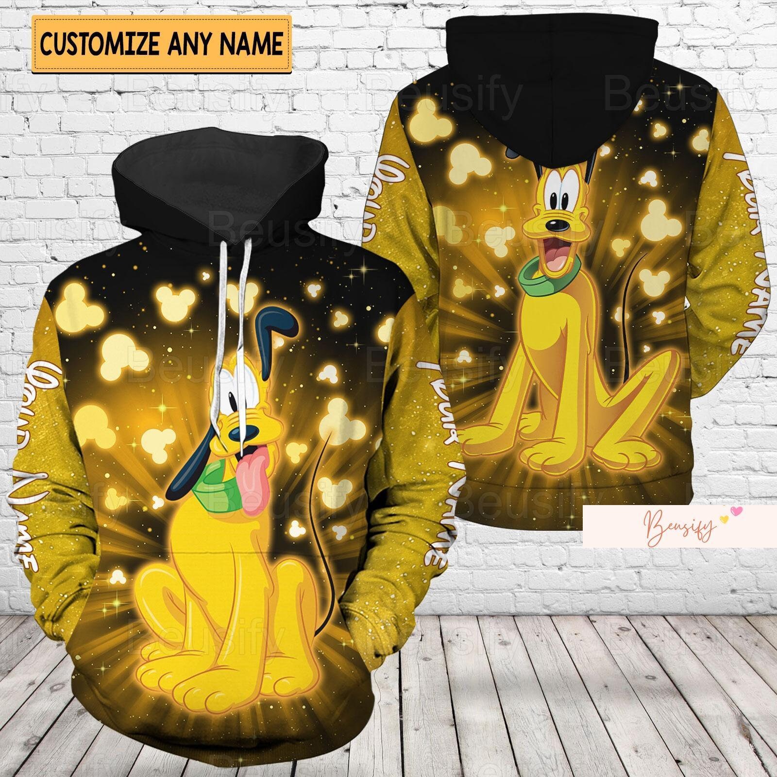 Discover Pluto Dog Hoodie, Custom Pluto Hoodie, Disney Pluto Shirt, Funny Pluto Sweatshirt, Pluto Zip Hoodie, Pluto Lover Hoodie