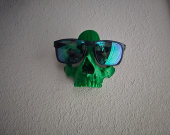 3d printed wall mounted skull glasses holder