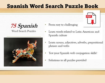 Spanish Word Search Puzzle Book