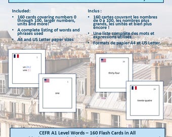 Frans-Engelse naamwoord-flashcards (A1-niveau)