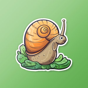 Cute Snail Kiss-Cut vinilo calcomanía colorido caracol pegatina dibujos animados caracol coche calcomanía lindo animal portátil pared iPad planificador pegatina caracol amante regalo