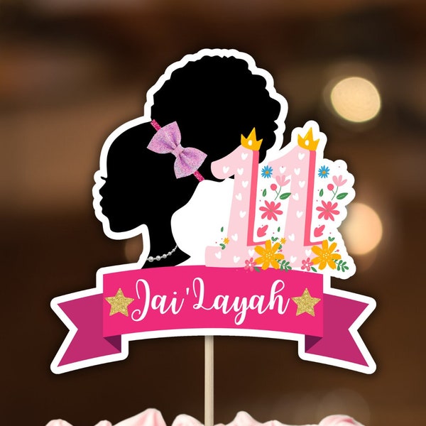 Doll Cake Topper with free 12 pcs Cupcake Toppers, free mini toppers, Free Customize, Digital Files, Printable