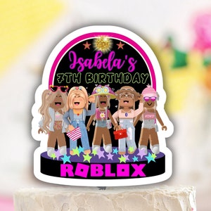 Roblox Girls Shopping Days Edible Cake Topper Image ABPID56520 – A Birthday  Place