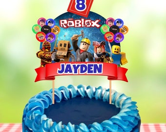 Printable Roblox Cake Topper - PNG - Instant Digital Download –  kindaedesigns