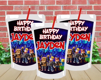 Roblox Juice Label, Free Customize, Printable File, Digital Download Only