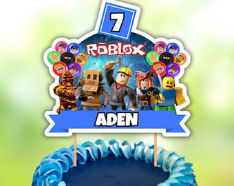 Roblox Birthday Cake Topper – Printable Party Decor (Digital Download)