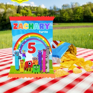 Chips Bag Template, Free Customize, Printable File, Digital Download Only