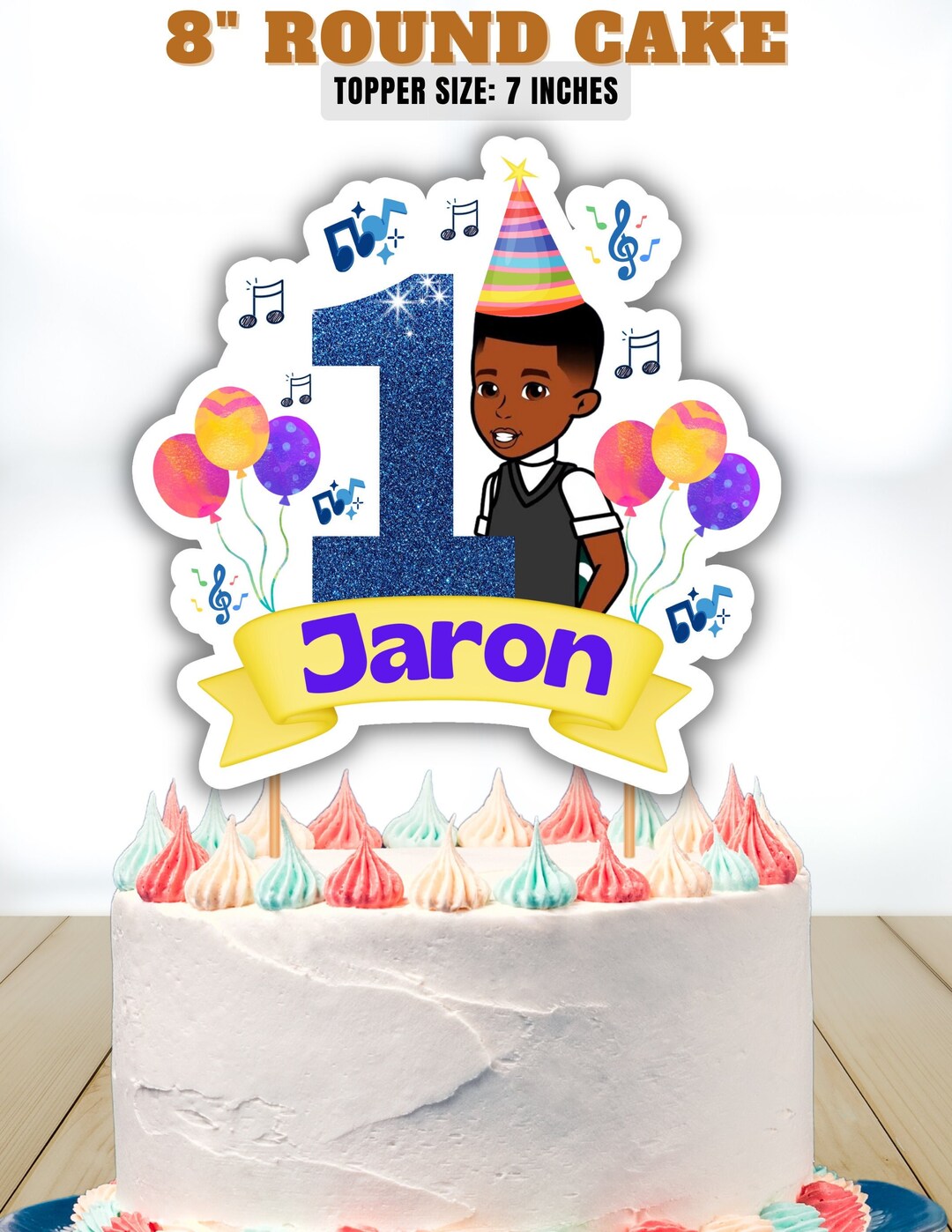 Gracie's Corner Cake Topper, Free 12 Pcs Cupcake Toppers, Free