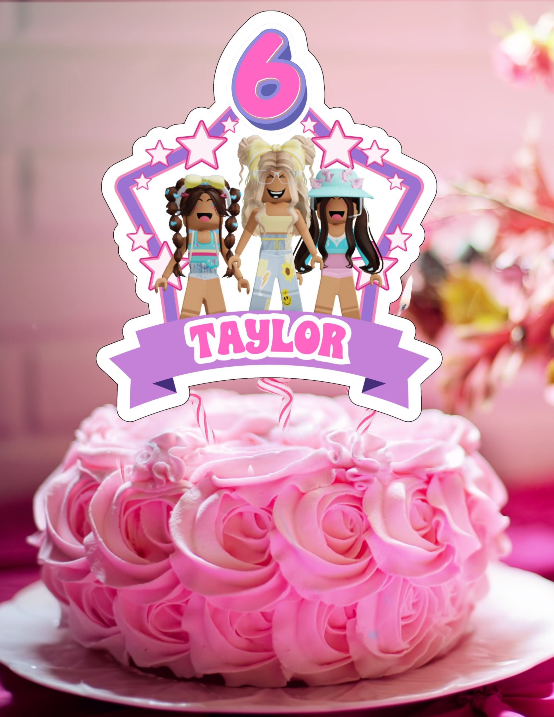 Décoration Gâteau Anniversaire Roblox 25 Pièces - Cake Topper Joyeux Anniversaire Garçon Fille