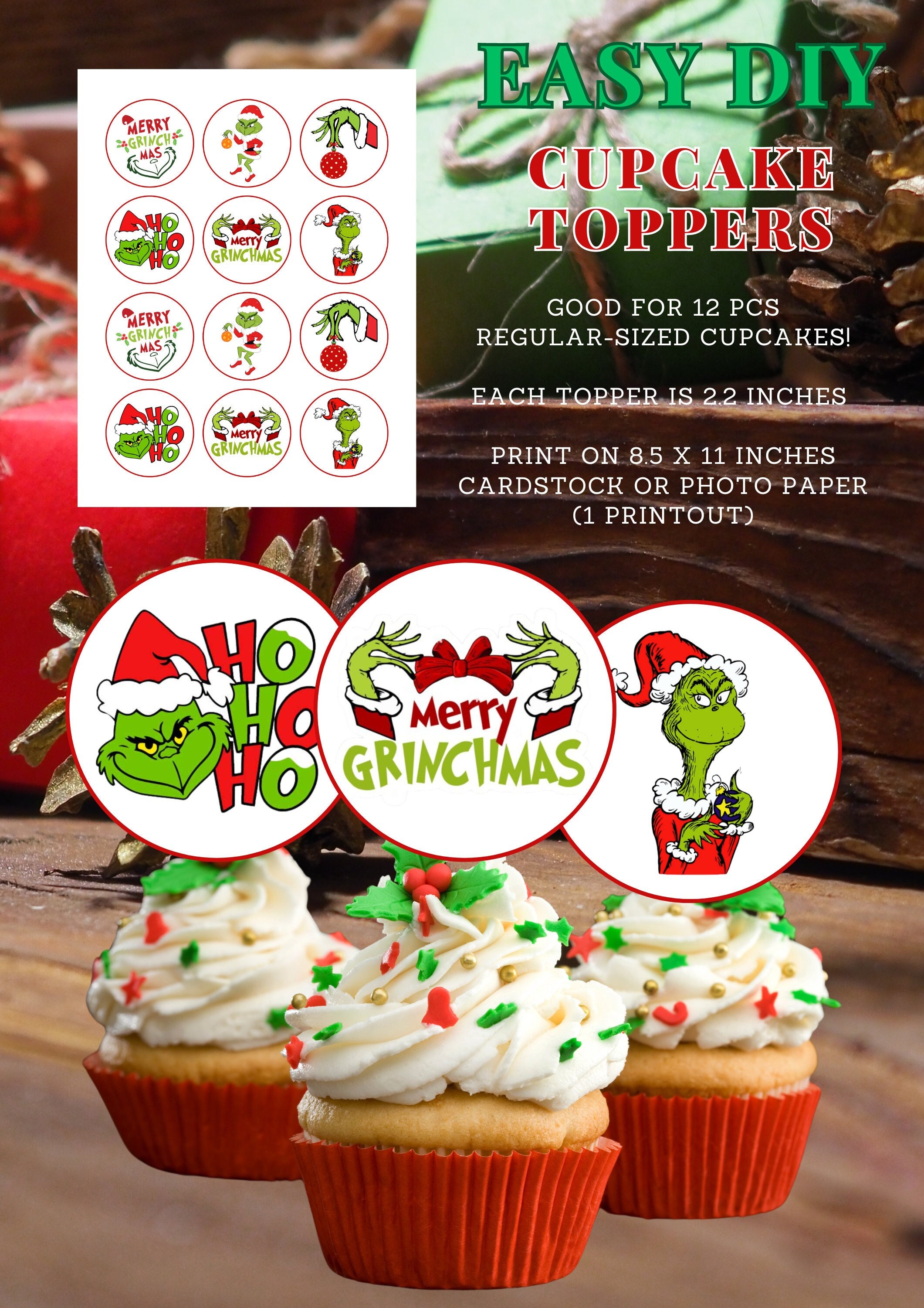 Merry Grinchmas  Mini christmas cakes, Grinch cake, Christmas cake