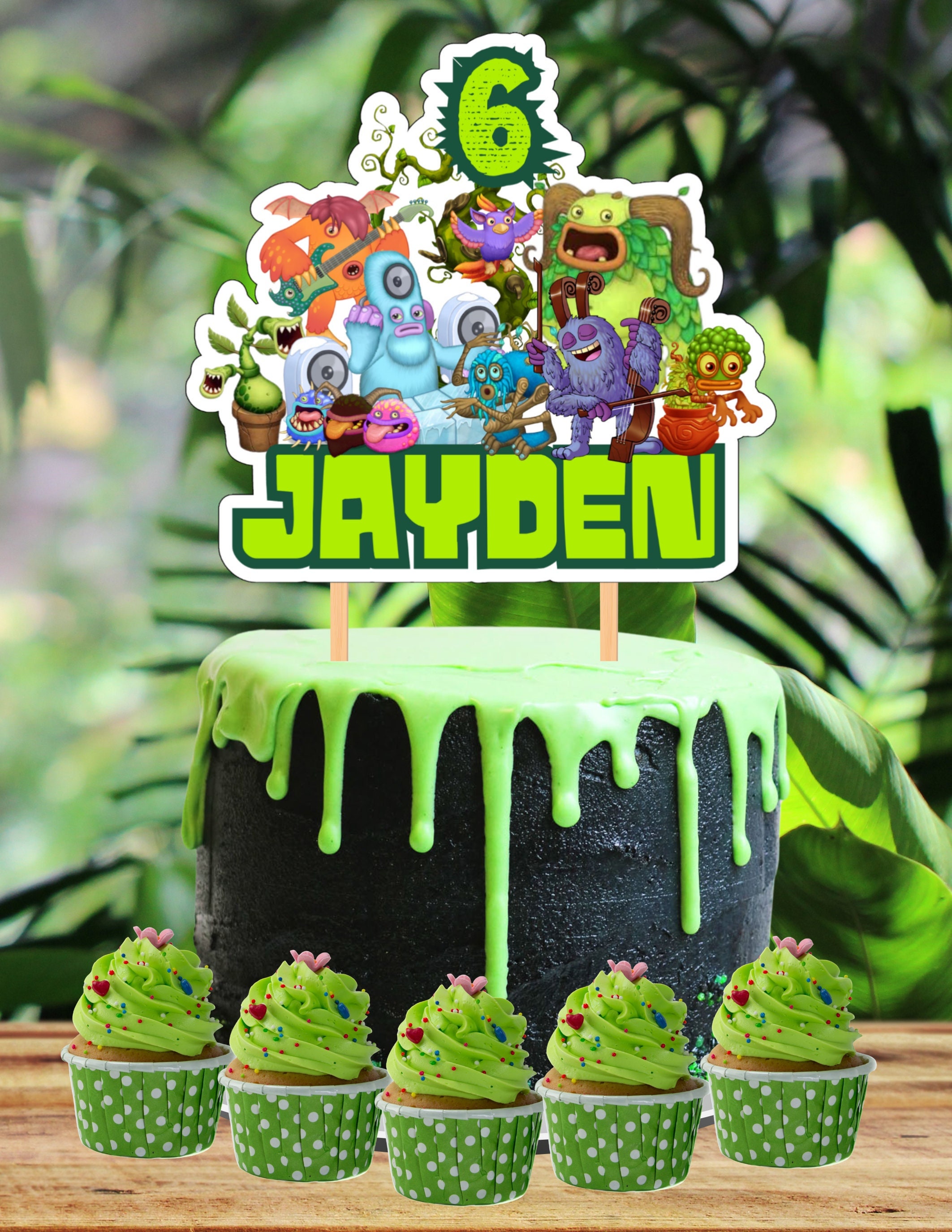 My Singing Monsters Cake Topper, Personalized Birthday Party (digital  Download) - Etsy Israel