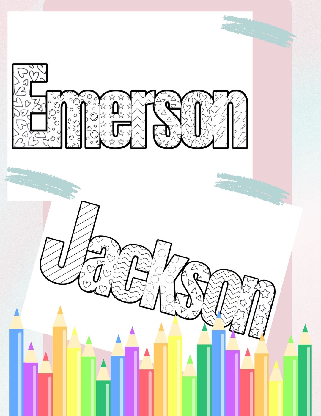 Personalized Name Coloring Page - Il 1080xN.4970718868 C5k6 