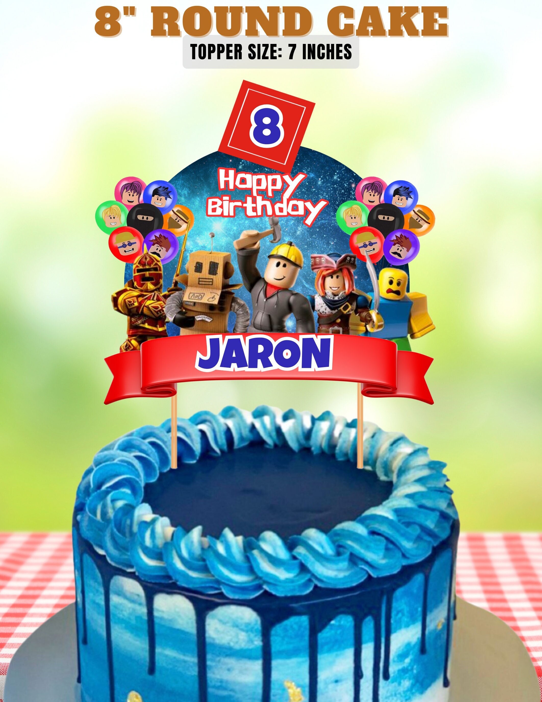 Salute for the noobs  Novelty birthday cakes, Roblox birthday cake,  Printable banner template
