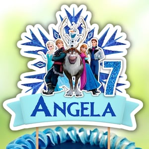 Topper per torta congelata, Personalizzazione gratuita, Topper per torta, File digitale, Stampabile, Download istantaneo
