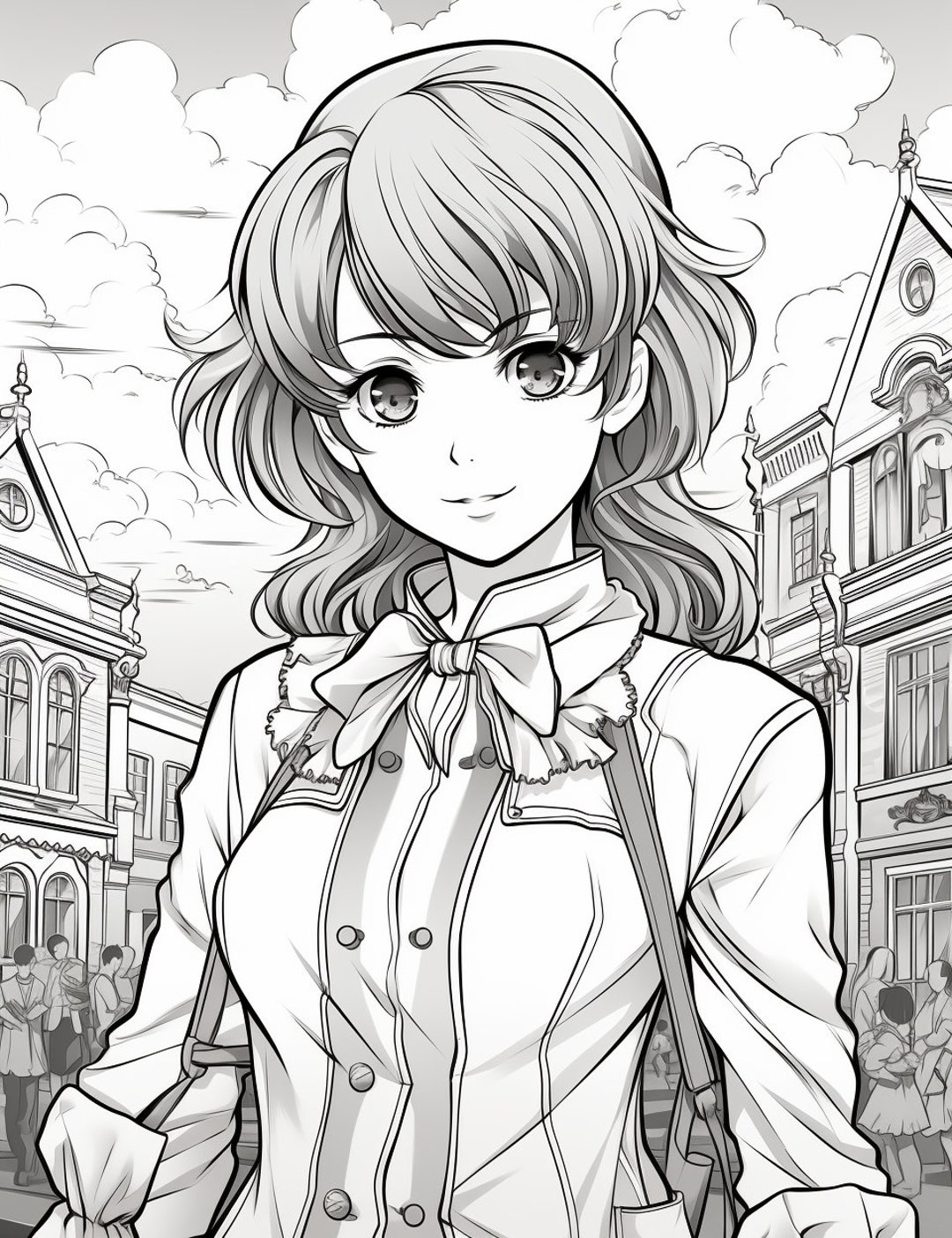 Anime Coloring Book - Adult Coloring - Coloring Pages for Kids ...