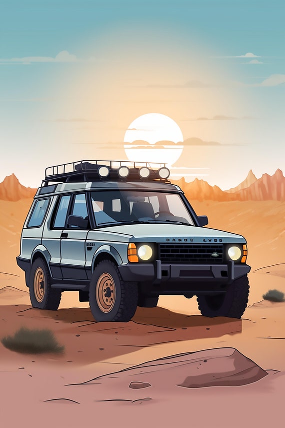 Offroad Adventure - Land Rover Discovery - Wall Art Poster - Home