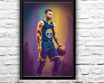 Stephen Curry - Steph Curry Poster - Digital Art - Warriors Poster - Ai generated art - Basketball Poster